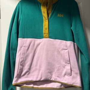 Helly Hansen Teal and Mustard Fleece Jacket